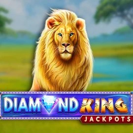 Diamond King Jackpots slot logo by SpinPlay Games at SlotsGem Casino