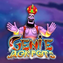 Jackpots logo of Genie Jackpots from Blueprint Gaming at SlotsGem Casino