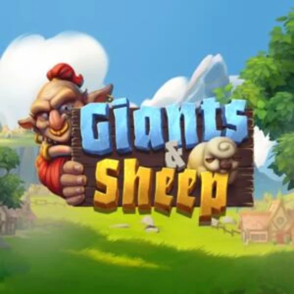 Logo of Giants and Sheep from Relax Gaming at SlotsGem Casino