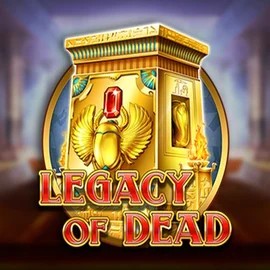Slots logo of Legacy of Dead from Play'n GO at SlotsGem Casino