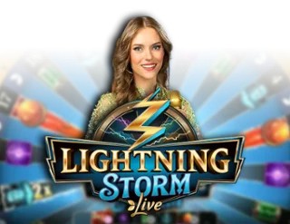 Lightning Storm slot logo by Evolution at SlotsGem Casino
