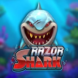 Razor Shark slot logo by Push Gaming at SlotsGem CasinoRazor Shark
